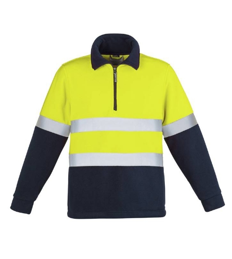 Picture of Syzmik, Mens Hi Vis Fleece Jumper - Hoop Taped